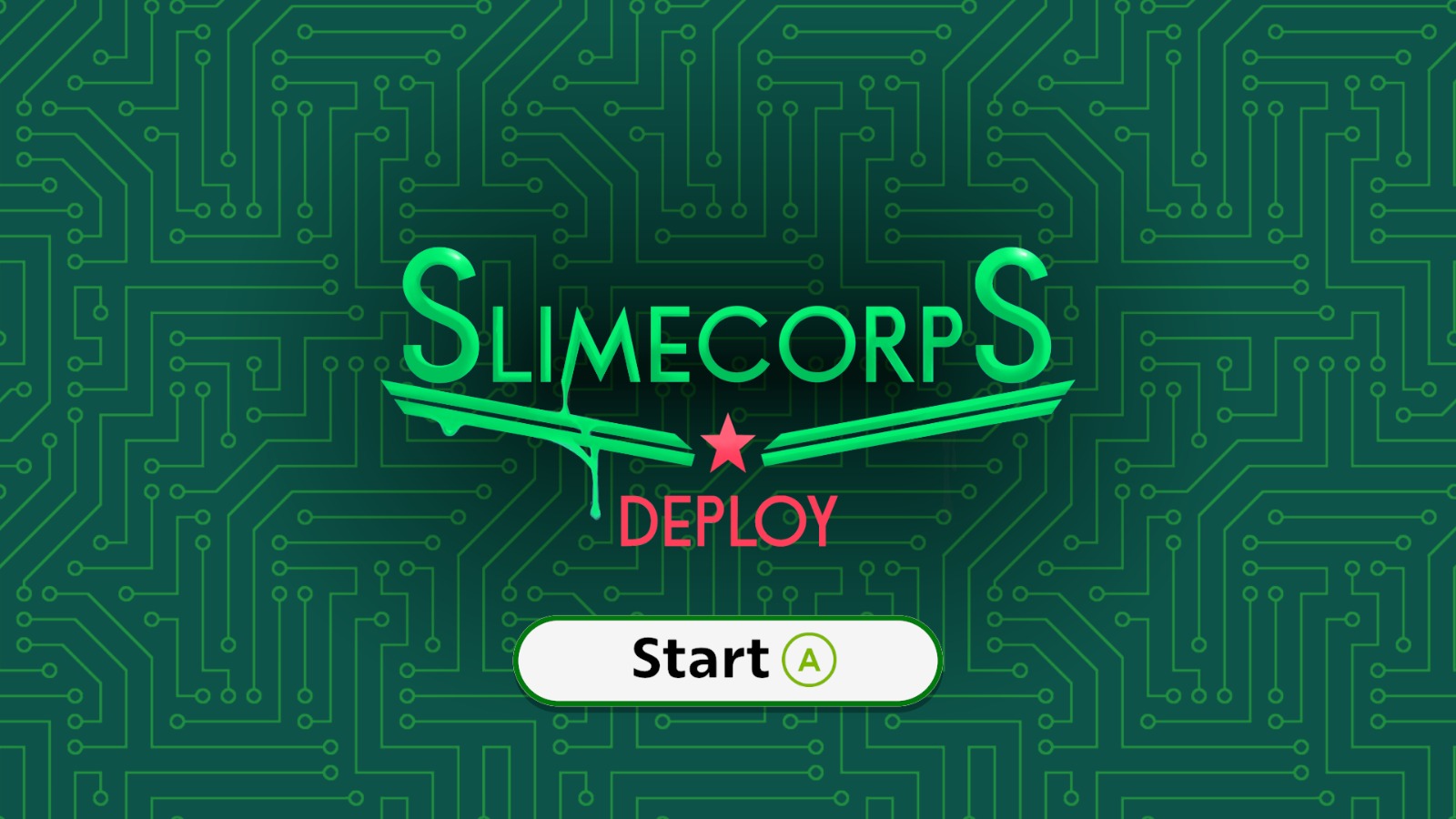 SlimeCorps Deploy title screen